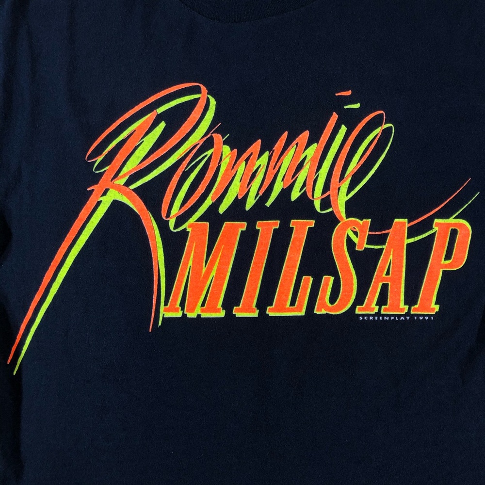Ronnie Milsap 1991 Back To The Grindstone Tour Tee - Picture 4 of 10